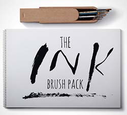 AI画笔－14个水墨笔刷：The Ink Brush Pack